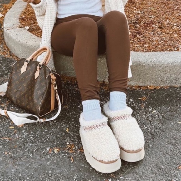 ❤️🤍NWT UGG TAZZ Natural Braid platform Slippers - Womens 6🤍❤️ - Picture 8 of 9